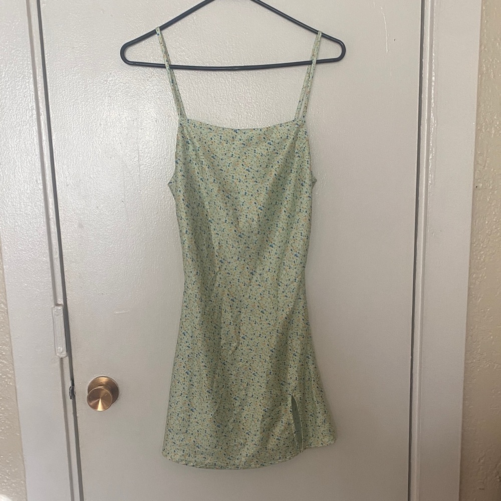 Princess Polly Green Floral Mini Dress